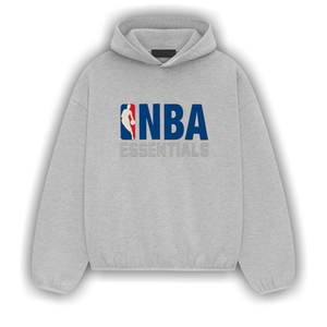 Fear of God Essentials x NBA Hoodie 'Light Heather'