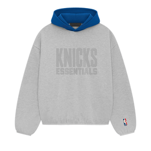 Fear of God Essentials x NBA Knicks Hoodie 'Light Heather'