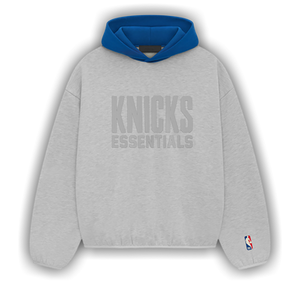 Fear of God Essentials x NBA Knicks Hoodie 'Light Heather'