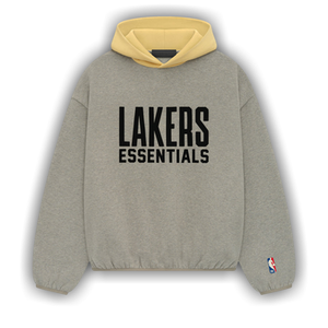 Fear of God Essentials x NBA Lakers Hoodie 'Warm Heather'