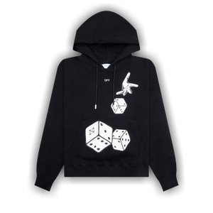 Off-White Dices Skate Hoodie 'Black/White'