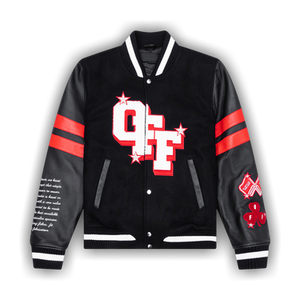 Off-White Dices Lea Varsity Jacket 'Black/White'