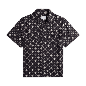 Rhude Cross Bandana Rayon Shirt 'Black/White'