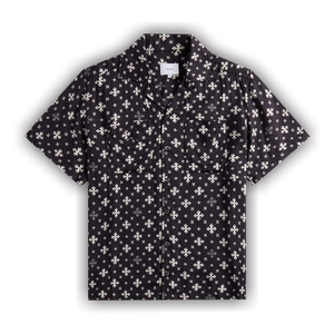 Rhude Cross Bandana Rayon Shirt 'Black/White'