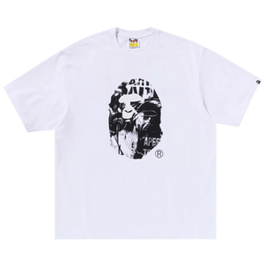 BAPE Photo Print Ape Head Relaxed Fit Tee 'White'