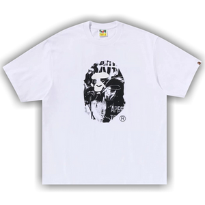 BAPE Photo Print Ape Head Relaxed Fit Tee 'White'