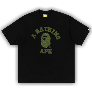 BAPE College Monogram College Relaxed Fit Tee 'Black'