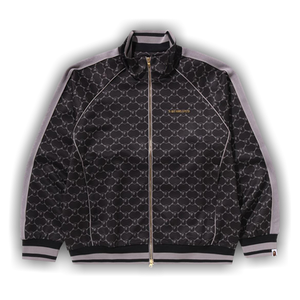 BAPE College Monogram Logo Relaxed Fit Track Jacket 'Black'