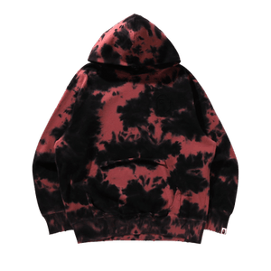 BAPE Destroyed Bleach Logo Relaxed Fit Pullover Hoodie 'Black'