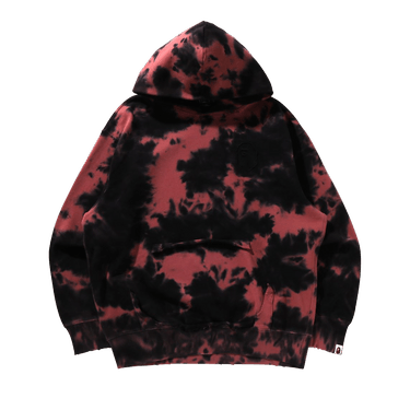 BAPE Destroyed Bleach Logo Relaxed Fit Pullover Hoodie 'Black'