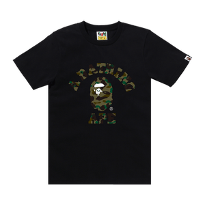 BAPE 1st Camo College Tee 'Black/Green'
