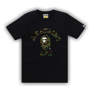 BAPE 1st Camo College Tee 'Black/Green'