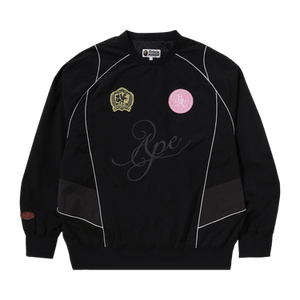 BAPE Multi Logo Relaxed Fit Pullover 'Black'