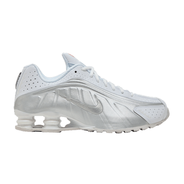 Nike Shox R4 'White Metallic Silver' 2024