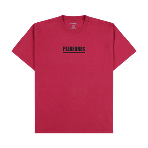 Pleasures Scripture T-Shirt 'Ruby'