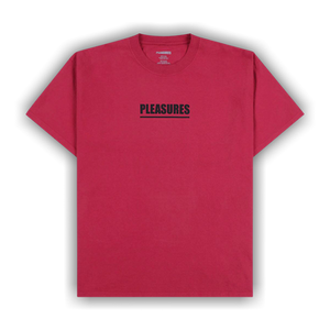 Pleasures Scripture T-Shirt 'Ruby'