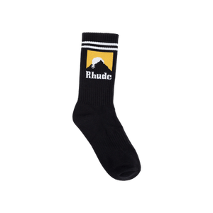 Rhude Striped Moonlight Sock 'Black/White/Yellow'