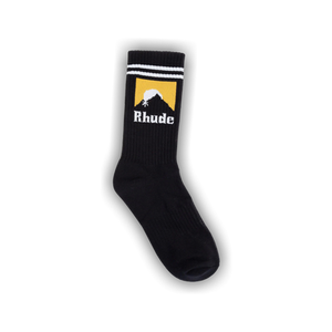 Rhude Striped Moonlight Sock 'Black/White/Yellow'