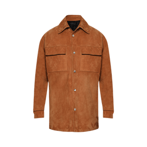 Amiri MA Quad Suede Overshirt 'Golden Coast'