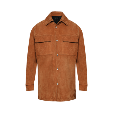Amiri MA Quad Suede Overshirt 'Golden Coast'