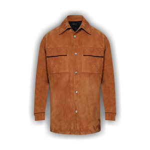 Amiri MA Quad Suede Overshirt 'Golden Coast'