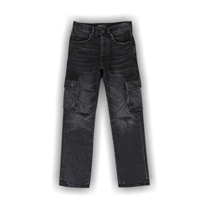 PURPLE BRAND Relaxed Cargo Skinny Jeans 'Black'