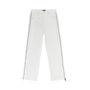 PURPLE BRAND Full Side Zip Skinny Jeans 'White'