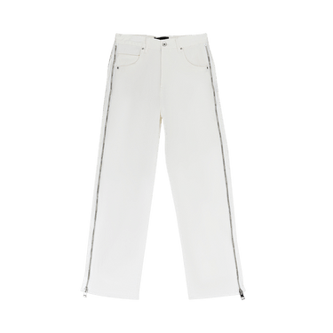 PURPLE BRAND Full Side Zip Skinny Jeans 'White'