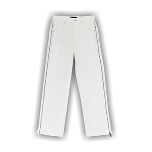 PURPLE BRAND Full Side Zip Skinny Jeans 'White'