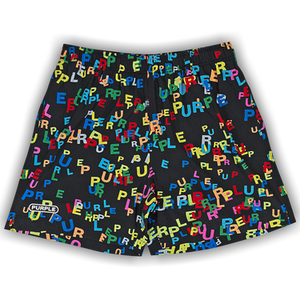 PURPLE BRAND Polyester All Round Shorts 'Multicolor'