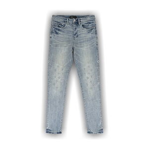 PURPLE BRAND Tuffetage Monogram Skinny Jeans 'Indigo'