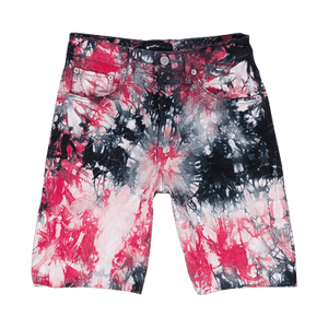 PURPLE BRAND Tie Dye Jacquard Monogram Shorts 'Black'