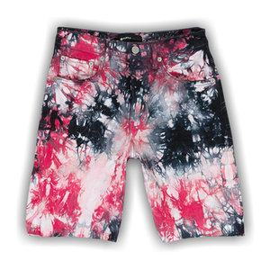 PURPLE BRAND Tie Dye Jacquard Monogram Shorts 'Black'