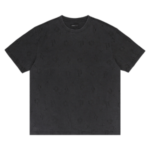 PURPLE BRAND Textured Jersey Short-Sleeve Tee 'Black'
