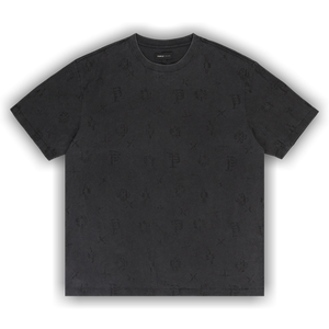 PURPLE BRAND Textured Jersey Short-Sleeve Tee 'Black'