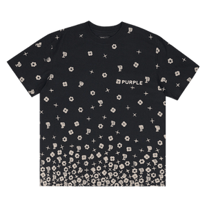 PURPLE BRAND Textured Jersey Short-Sleeve Tee 'Black'