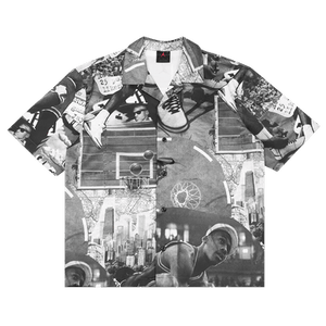 Air Jordan Essentials Printed Camp Top 'Sail/Black'