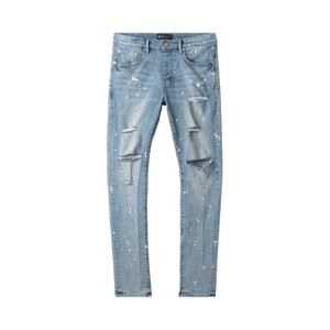 PURPLE BRAND Paint Jeans 'Light Indigo'