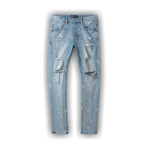 PURPLE BRAND Paint Jeans 'Light Indigo'