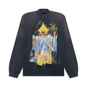 RIVINGTON roi Rebis Forgive Me Long-Sleeve Vintage Tee 'Vintage Black'