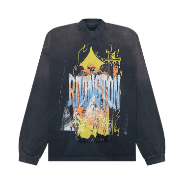 RIVINGTON roi Rebis Forgive Me Long-Sleeve Vintage Tee 'Vintage Black'