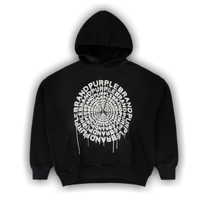 PURPLE BRAND HWT Fleece Pullover Hoodie 'Black'