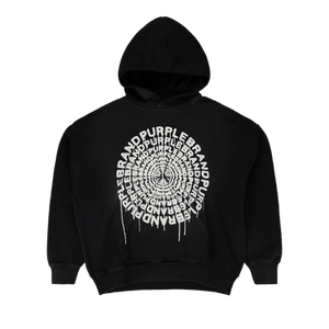 PURPLE BRAND HWT Fleece Pullover Hoodie 'Black'