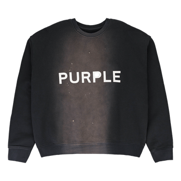PURPLE BRAND HWT Fleece Crewneck 'Black'