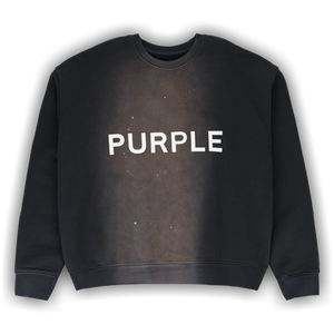 PURPLE BRAND HWT Fleece Crewneck 'Black'