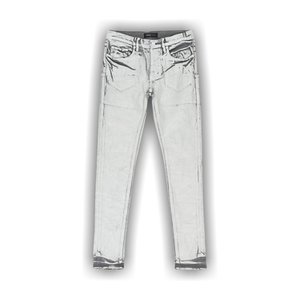 PURPLE BRAND Overdye Foil Skinny Jeans 'Grey'