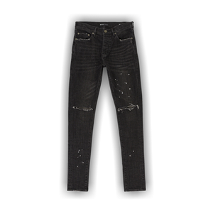 PURPLE BRAND Over Spray Skinny Jeans 'Black'