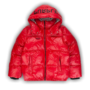 PURPLE BRAND Nylon Down Puffer Jackets 'Red'