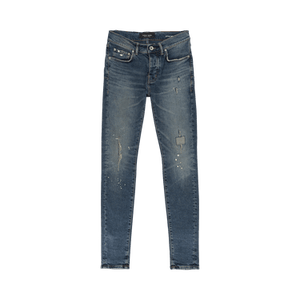 PURPLE BRAND Torn Dark Paint Skinny Jeans 'Indigo'