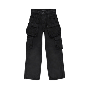 PURPLE BRAND Relaxed Double Cargo Skinny Jeans 'Black'